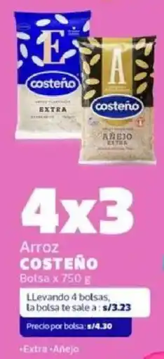 Makro Costeño arroz bolsa oferta