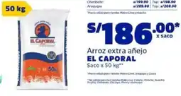 Makro El caporal arroz extra añejo saco oferta