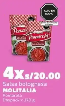 Makro Molitalia salsa bolognesa pomarola doypack oferta