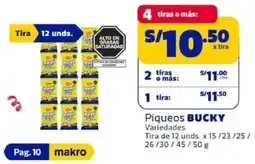Makro Bucky piqueos variedades oferta
