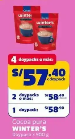 Makro Winter's cocoa pura doypack oferta