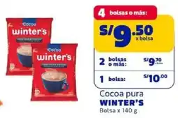 Makro Winter's cocoa pura bolsa oferta