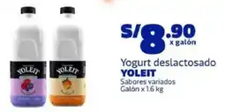 Makro Yoleit yogurt deslactosado sabores variados galón oferta