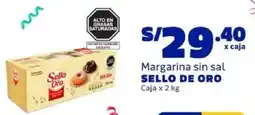 Makro Sello de oro margarina sin sal caja oferta