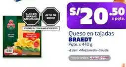 Makro Braedt queso en tajadas pqte. oferta