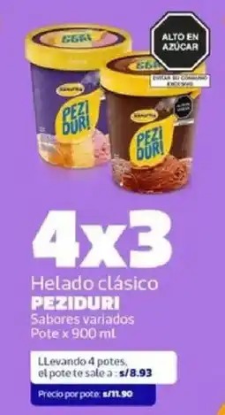 Makro Peziduri helado clásico sabores variados pote oferta