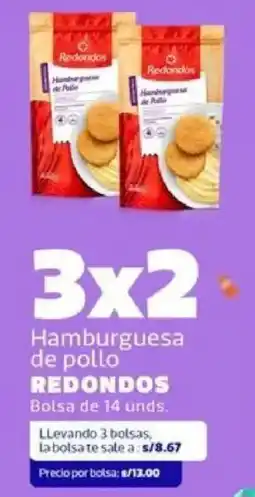 Makro Redondos hamburguesa de pollo bolsa oferta