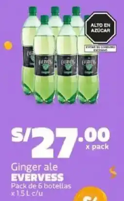 Makro Evervess ginger ale oferta