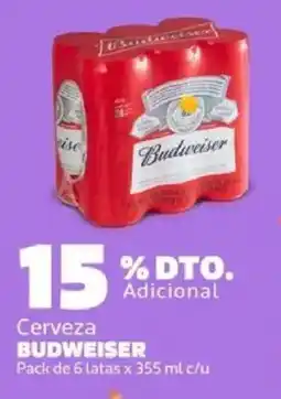 Makro Budweiser cerveza oferta