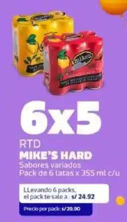 Makro Mike's hard rtd sabores variados oferta