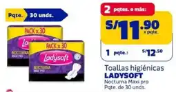 Makro Ladysoft toallas higiénicas nocturna maxi pro oferta