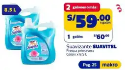 Makro Suavitel suavizante fresca primavera galón oferta