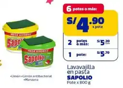 Makro Sapolio lavavajilla en pasťa pote oferta