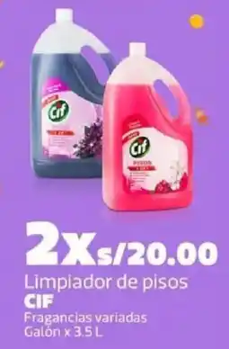 Makro Cif limpiador de pisos fragancias variadas galón oferta