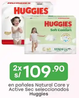 Tottus en pañales Natural Care y Active Sec seleccionados Huggies oferta