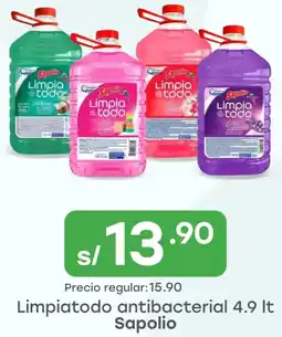Tottus Limpiatodo antibacterial Sapolio oferta