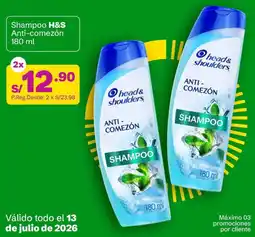 Tambo Shampoo H&S Anti-comezón oferta
