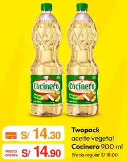 Metro Twopack aceite vegetal Cocinero oferta