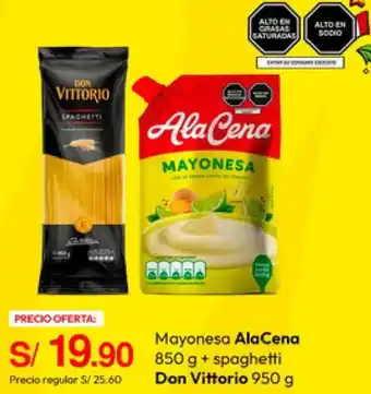 Metro Mayonesa AlaCena + spaghetti Don Vittorio oferta