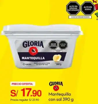 Metro GLORIA Mantequilla con sal oferta