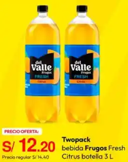 Metro Twopack bebida Frugos Fresh Citrus botella oferta