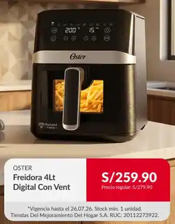 Sodimac Oster Freidora 4Lt Digital Con Vent oferta