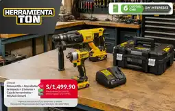 Sodimac Dewalt Rotomartillo + Atornillador de impacto + 2 baterías + Caja de herramientas + REGALO Esmeril oferta