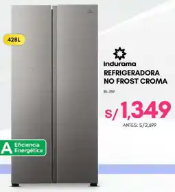 La Curacao Indurama refrigeradora no frost croma oferta