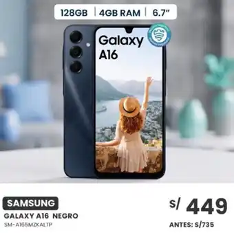 SAMSUNG GALAXY A16 NEGRO