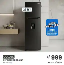 Tiendas EFE COLDEX REFRIGERADORA NF RX 280 PLUS oferta