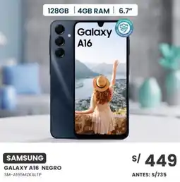 Tiendas EFE SAMSUNG GALAXY A16 NEGRO oferta