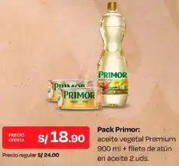 Wong Pack Primor: aceite vegetal Premium + filete de atún en aceite 2 uds. oferta