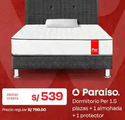 Wong Paraíso Dormitorio Per 1.5 plazas + 1 almohada +1 protector oferta