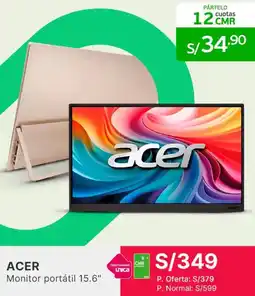Falabella ACER Monitor portátil 15.6" oferta