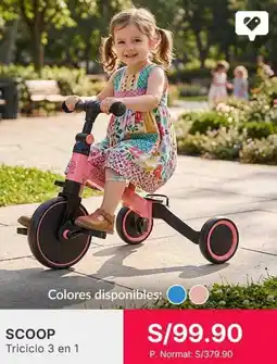 Falabella SCOOP Triciclo 3 en 1 oferta