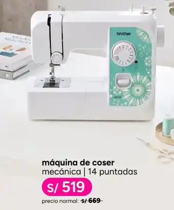 Brother máquina de coser mecánica | 14 puntadas