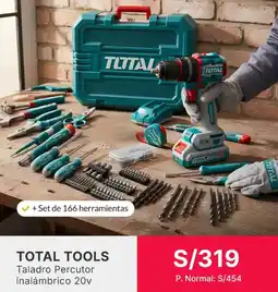 Falabella TOTAL TOOLS Taladro Percutor inalámbrico 20v oferta