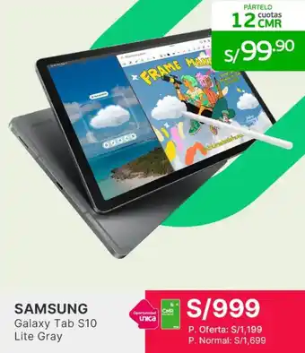 SAMSUNG Galaxy Tab S10 Lite Gray