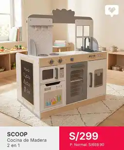 Falabella SCOOP Cocina de Madera 2 en 1 oferta