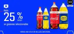 Wong en gaseosas seleccionadas oferta