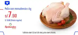 Wong Pollo con menudencia x kg oferta