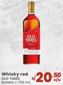 Vega Whisky red OLD TIMES oferta