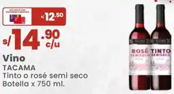 Vega Vino TACAMA Tinto o rosé semi seco oferta