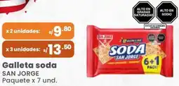 Vega Galleta soda SAN JORGE oferta