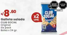 Vega Galleta salada CLUB SOCIAL oferta