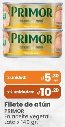 Vega Filete de atún PRIMOR oferta