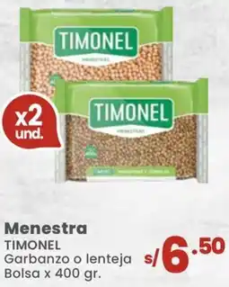 Vega Menestra TIMONEL Garbanzo o lenteja oferta