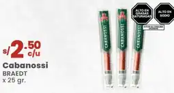 Vega Cabanossi BRAEDT oferta