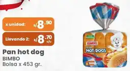 Vega Pan hot dog BIMBO oferta