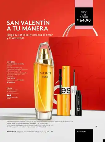 Ésika Set merci oferta